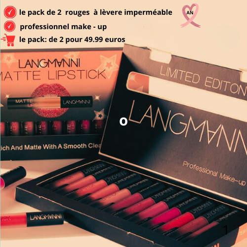 Rouge à lèvres velours mat longue durée imperméable