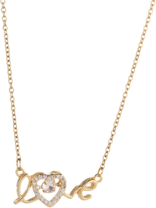 Collier Cœur Éclatant en Zircon
