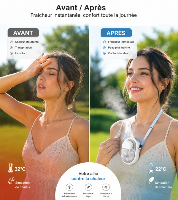 Ventilateur Brumisateur Tout-en-Un