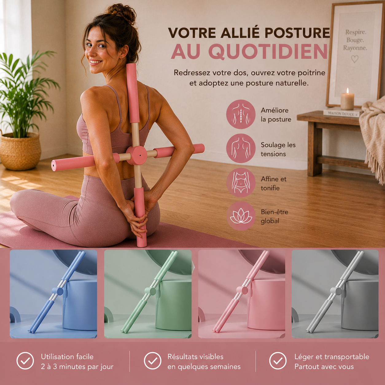 ZenBar™ | Soulage les tensions du dos en 10 minutes par jour