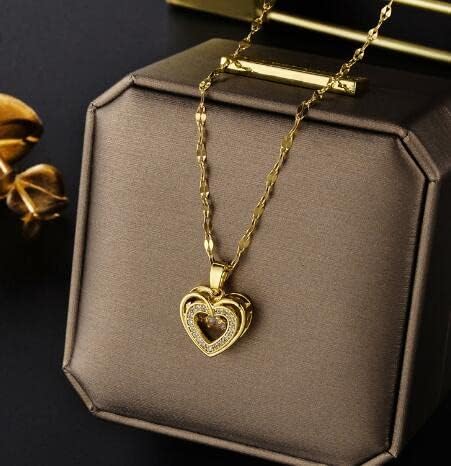 Collier Cœur Bohème Doré